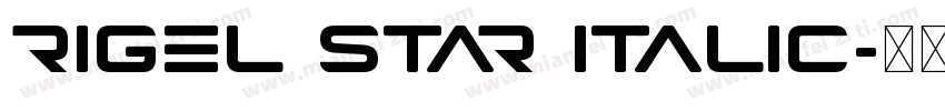 rigel star Italic字体转换